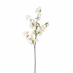 10 Pack | 40&quot; Tall Cream Silk Artificial Flowers Cherry Blossoms Bushes