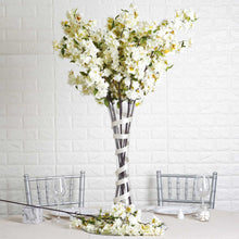 Load image into Gallery viewer, 10 Pack | 40&quot; Tall Cream Silk Artificial Flowers Cherry Blossoms Bushes