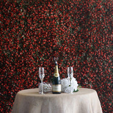 Load image into Gallery viewer, 11 Sq ft. | 4 Panels Artificial Red/Green Boxwood Hedge Faux Dual Color Foliage Green Garden Wall Mat