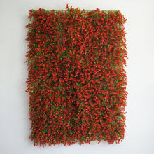 Load image into Gallery viewer, 11 Sq ft. | 4 Panels Artificial Red/Green Boxwood Hedge Faux Genlisea Leaves Foliage Green Garden Wall Mat