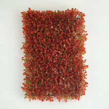 Load image into Gallery viewer, 11 Sq ft. | 4 Panels Artificial Red/Green Boxwood Hedge Faux Elliptical Leaves Foliage Green Garden Wall Mat