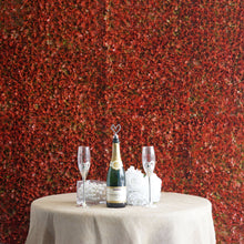 Load image into Gallery viewer, 11 Sq ft. | 4 Panels Artificial Red/Green Boxwood Hedge Faux Elliptical Leaves Foliage Green Garden Wall Mat