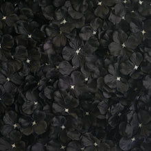 Load image into Gallery viewer, 11 Sq Ft | 4 Panels UV Protected Black Hydrangea Flower Wall Mat Panel