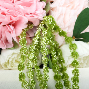 2 Pack | 36” Green Amaranthus Artificial Flower Stem With Ivy Leaves