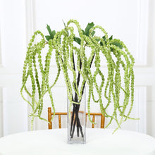 Load image into Gallery viewer, 2 Pack | 36” Green Amaranthus Artificial Flower Stem With Ivy Leaves