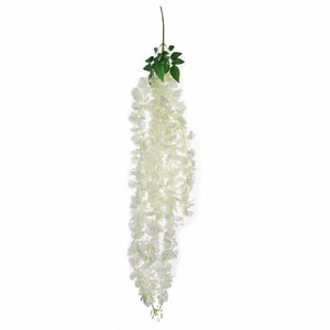 4 Ft Cream Artificial Wisteria Vine Hanging Garland