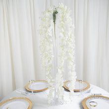 Load image into Gallery viewer, 4 Ft Cream Artificial Wisteria Vine Hanging Garland