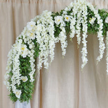 Load image into Gallery viewer, 4 Ft Cream Artificial Wisteria Vine Hanging Garland