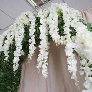 4 Ft Cream Artificial Wisteria Vine Hanging Garland