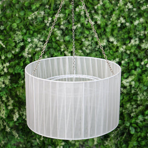 22&quot; Drum Shade Chandelier + Free Stand