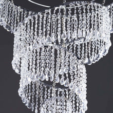 Load image into Gallery viewer, 4 Tier Crystal Pendant Lighting Diamond Chandelier - 18&quot; Diameter x 24&quot; Long