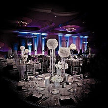 Load image into Gallery viewer, 41&quot; Tall Silver Crystal Acrylic Goblet Chandelier With 18&quot; Ball