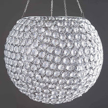 Load image into Gallery viewer, 41&quot; Tall Silver Crystal Acrylic Goblet Chandelier With 18&quot; Ball