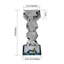 Load image into Gallery viewer, 6&quot; Gemcut Crystal Glass Votive Candle Holder