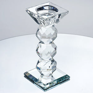 6&quot; Gemcut Crystal Glass Votive Candle Holder