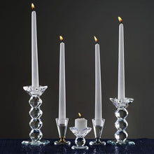 Load image into Gallery viewer, 3&quot; Gemcut Glass Crystal Prism Votive Candlestick Holder