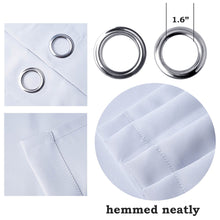 Load image into Gallery viewer, 2 Pack | 52&quot;x84&quot; Silver Embossed Thermal Blackout Curtains With Chrome Grommet Window Treatment Panels