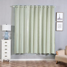 Load image into Gallery viewer, 2 Pack | 52&quot;x84&quot; Silver Embossed Thermal Blackout Curtains With Chrome Grommet Window Treatment Panels