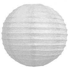 Load image into Gallery viewer, 12 Pack | 16&quot; White Round Chinese Paper Lanterns