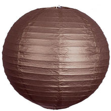 Load image into Gallery viewer, 12 Pack | 30&quot; Handcrafted Chocolate Round Chinese Paper Lantern