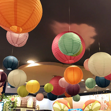 Load image into Gallery viewer, 12 Pack | 30&quot; Handcrafted Chocolate Round Chinese Paper Lantern