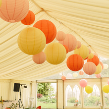 Load image into Gallery viewer, 12 Pack | 30&quot; Handcrafted Chocolate Round Chinese Paper Lantern