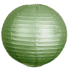 Load image into Gallery viewer, 12 Pack | 30&quot; Handcrafted Green Round Chinese Paper Lantern