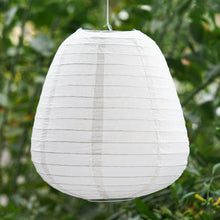 Load image into Gallery viewer, 3 Pack White Enticing Teardrop Chinese Paper Lanterns