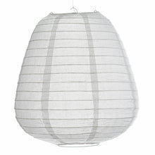 Load image into Gallery viewer, 3 Pack White Enticing Teardrop Chinese Paper Lanterns