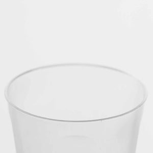 12 Pack 10oz Plastic Disposable Tumbler Glass Cup With Square Bottom