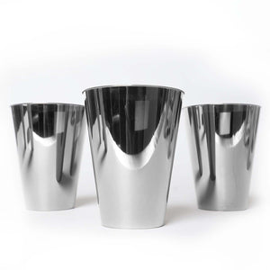 12 Pack Silver 7oz Chambury Plastic Disposable Cup