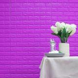 Load image into Gallery viewer, 10 Pack | 58 Sq.Ft Purple Foam Brick Wall Tiles Peel and Stick 3D Wall Panel Room Decor
