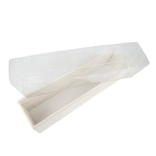 Load image into Gallery viewer, 24&quot;x6&quot; Whitewash Rectangular Wood Planter Box Set With Removable Plastic Liners