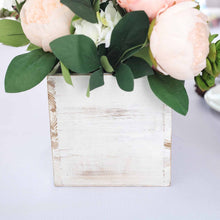 Load image into Gallery viewer, 24&quot;x6&quot; Whitewash Rectangular Wood Planter Box Set With Removable Plastic Liners