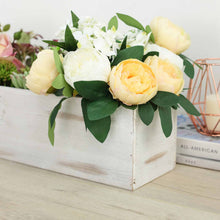 Load image into Gallery viewer, 24&quot;x6&quot; Whitewash Rectangular Wood Planter Box Set With Removable Plastic Liners