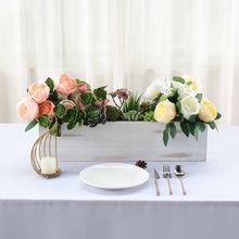 Load image into Gallery viewer, 24&quot;x6&quot; Whitewash Rectangular Wood Planter Box Set With Removable Plastic Liners